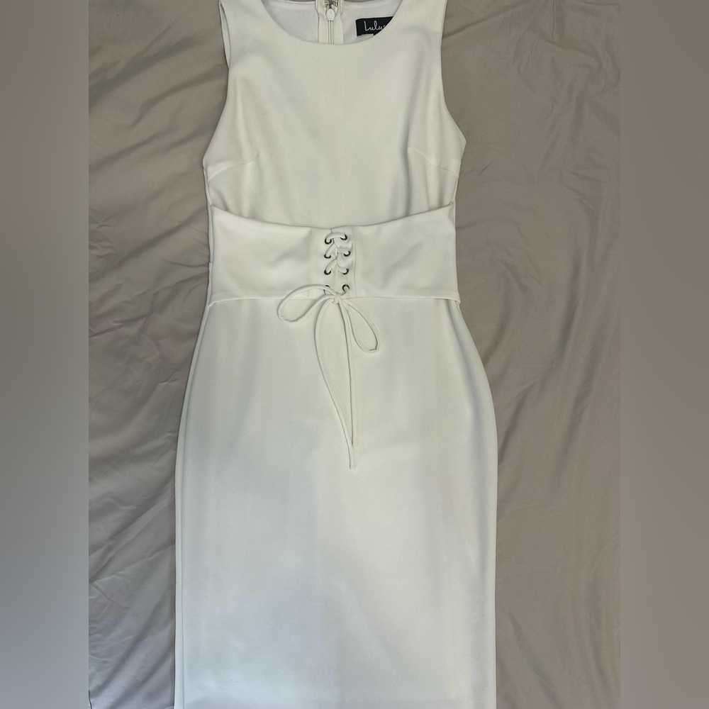 Lulus White Midi Dress - Worn Once!